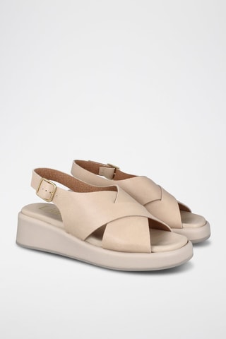 Sandales en cuir Sindi - Beige