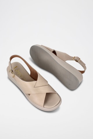 Sandales en cuir Sindi - Beige
