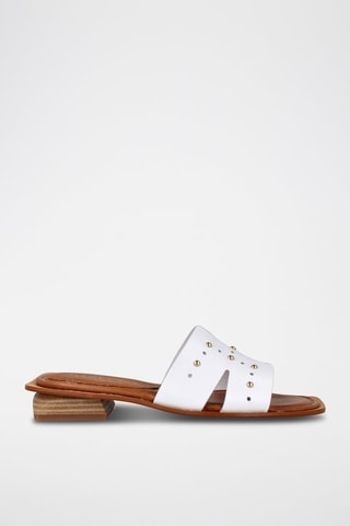 Mules en cuir Florencia - Blanc