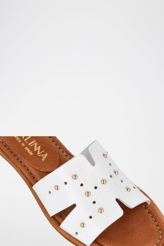 Mules en cuir Florencia - Blanc