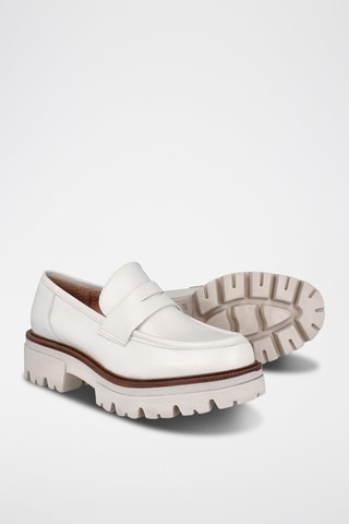 Mocassins en cuir - Blanc