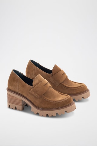 Mocassins en nubuck Serraje - Marron