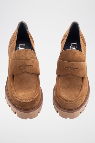 Mocassins en nubuck Serraje - Marron