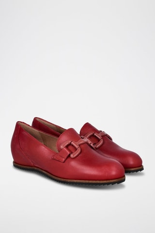 Mocassins en cuir Chelo - Rouge
