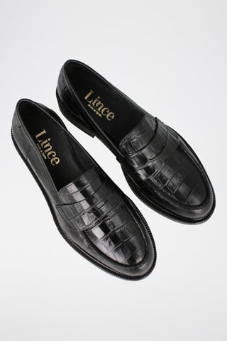 Mocassins en cuir - Noir