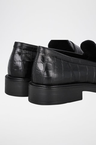 Mocassins en cuir - Noir