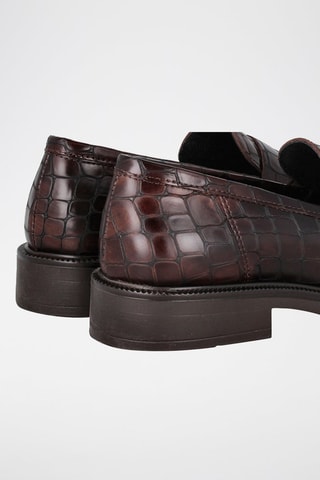 Mocassins en cuir - Marron foncé