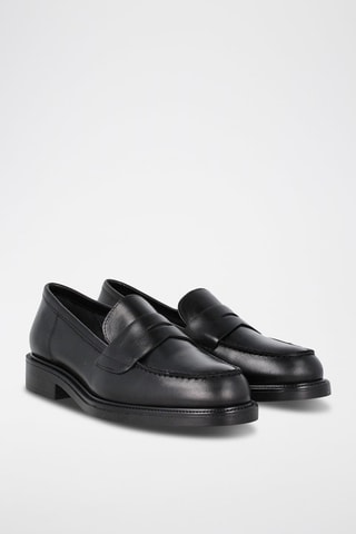 Mocassins en cuir - Noir
