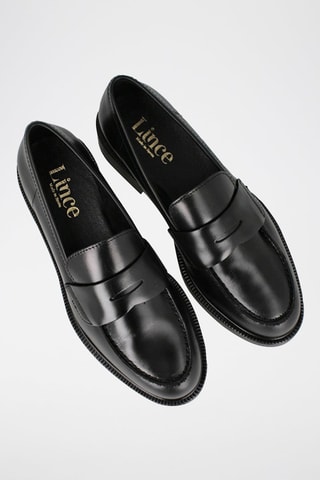 Mocassins en cuir - Noir