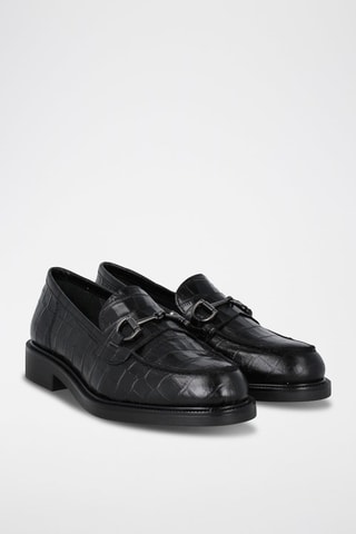 Mocassins en cuir - Noir