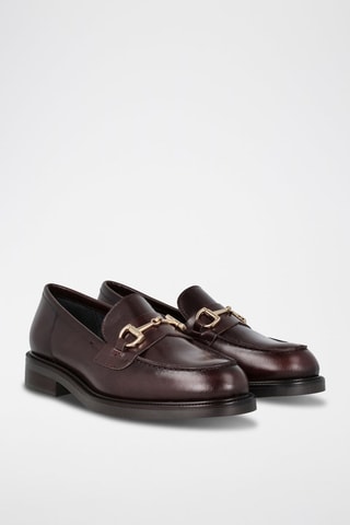 Mocassins en cuir - Marron foncé