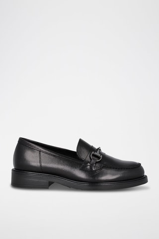 Mocassins en cuir - Noir