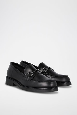 Mocassins en cuir - Noir