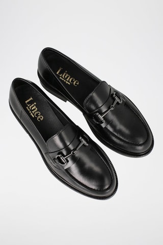 Mocassins en cuir - Noir