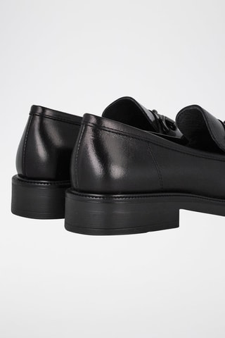 Mocassins en cuir - Noir