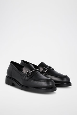 Mocassins en cuir - Noir