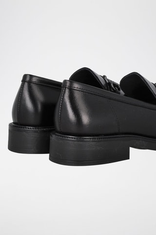 Mocassins en cuir - Noir