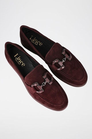 Mocassins en nubuck - Bordeaux