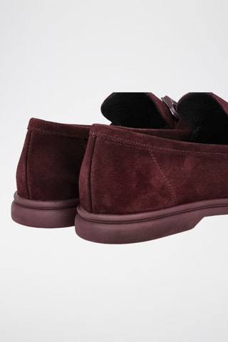 Mocassins en nubuck - Bordeaux