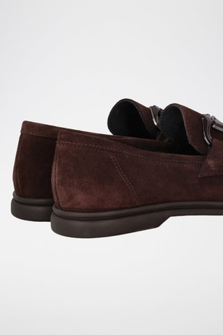 Mocassins en nubuck - Marron foncé