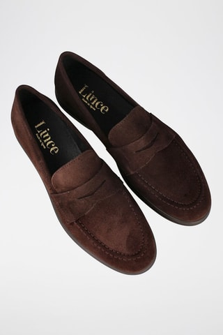 Mocassins en nubuck - Marron foncé
