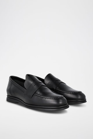 Mocassins en cuir - Noir