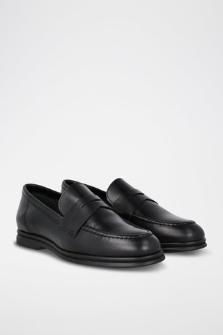 Mocassins en cuir - Noir