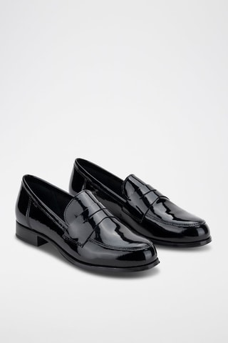 Mocassins en cuir verni Kayak - Noir