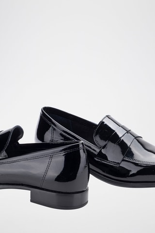 Mocassins en cuir verni Kayak - Noir