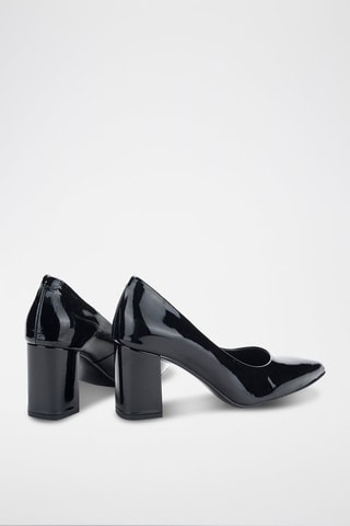 Escarpins en cuir verni Kayak - Noir