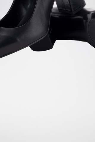 Escarpins en cuir Poncho - Noir