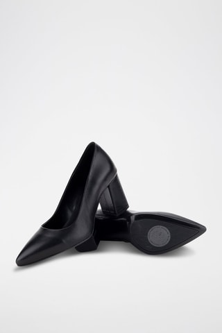 Escarpins en cuir Poncho - Noir