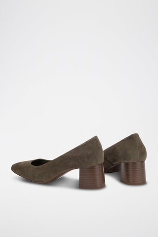 Escarpins en nubuck Piso maite - Kaki