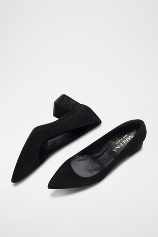 Escarpins en nubuck Piso maite - Noir