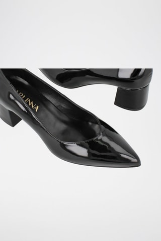 Escarpins en cuir verni Teresa - Noir