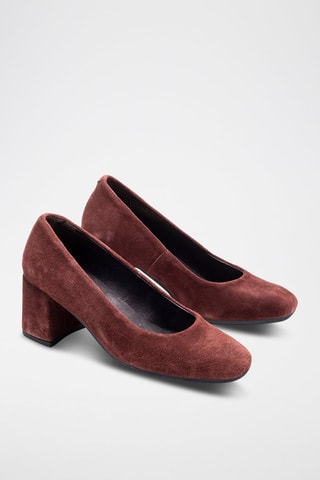 Escarpins en nubuck - Marron