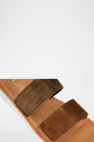 Mules en nubuck - Kaki et marron