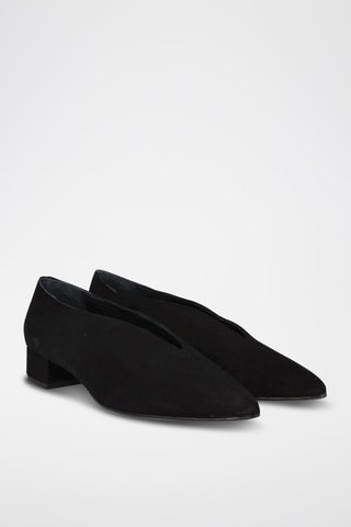 Ballerines en nubuck - Noir