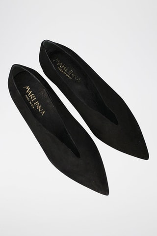 Ballerines en nubuck - Noir