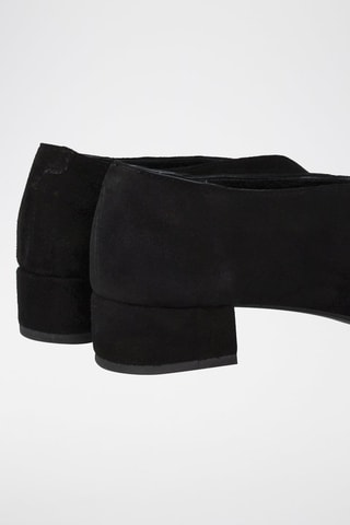 Ballerines en nubuck - Noir