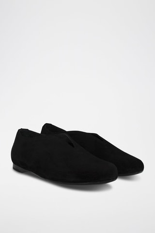 Ballerines en nubuck - Noir