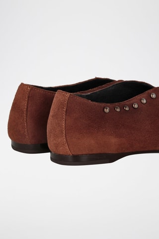 Ballerines en nubuck - Camel