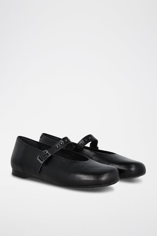 Babies en cuir - Noir