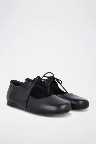 Babies en cuir - Noir