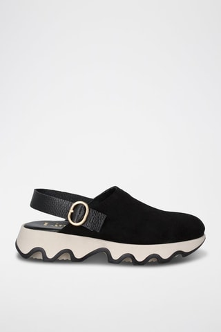 Sabots en cuir Td Ola Beig - Noir