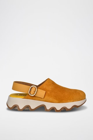 Sabots en cuir Td Ola Beig - Jaune
