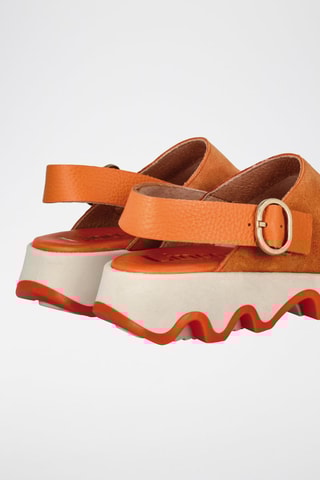 Sabots en cuir Td Ola Beig - Orange