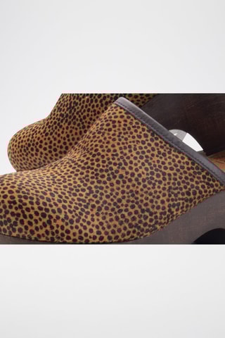 Sabots plateformes en cuir Garda - Marron