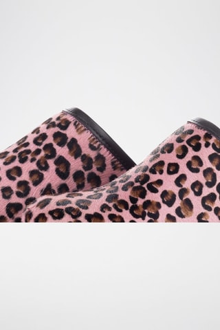 Sabots plateformes en cuir Garda - Rose poudré