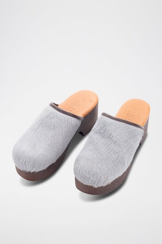 Sabots en cuir - Gris